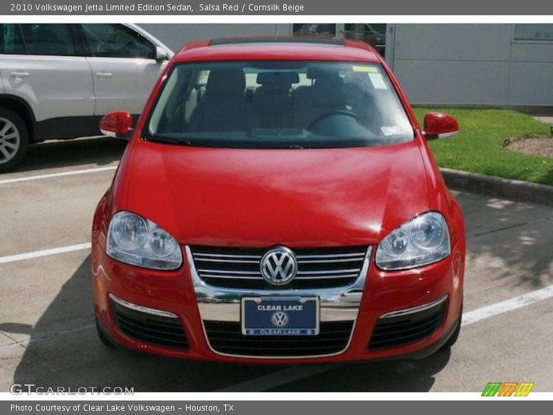 Salsa Red / Cornsilk Beige 2010 Volkswagen Jetta Limited Edition Sedan