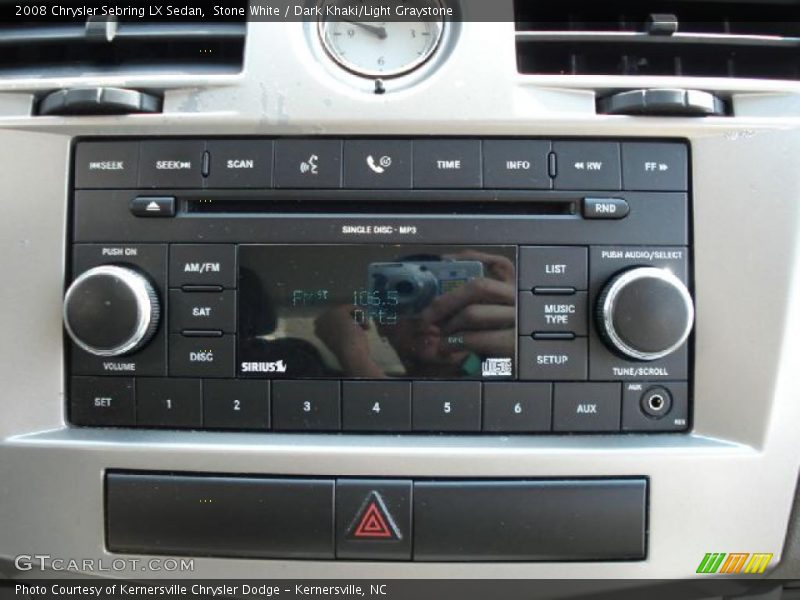 Stone White / Dark Khaki/Light Graystone 2008 Chrysler Sebring LX Sedan