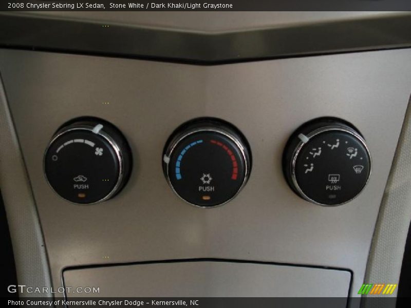 Stone White / Dark Khaki/Light Graystone 2008 Chrysler Sebring LX Sedan