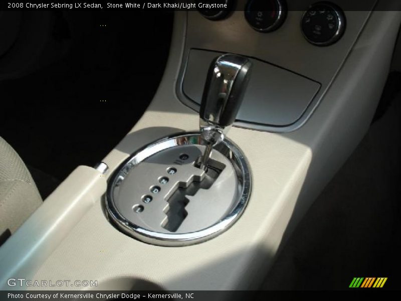 Stone White / Dark Khaki/Light Graystone 2008 Chrysler Sebring LX Sedan