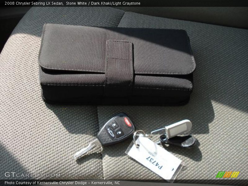 Stone White / Dark Khaki/Light Graystone 2008 Chrysler Sebring LX Sedan