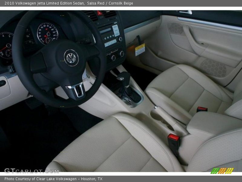 Salsa Red / Cornsilk Beige 2010 Volkswagen Jetta Limited Edition Sedan