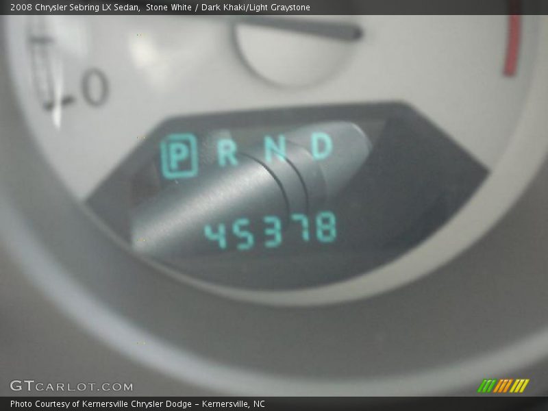 Stone White / Dark Khaki/Light Graystone 2008 Chrysler Sebring LX Sedan