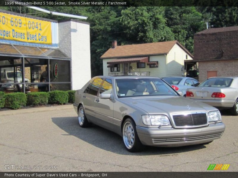 Smoke Silver Metallic / Parchment 1996 Mercedes-Benz S 500 Sedan