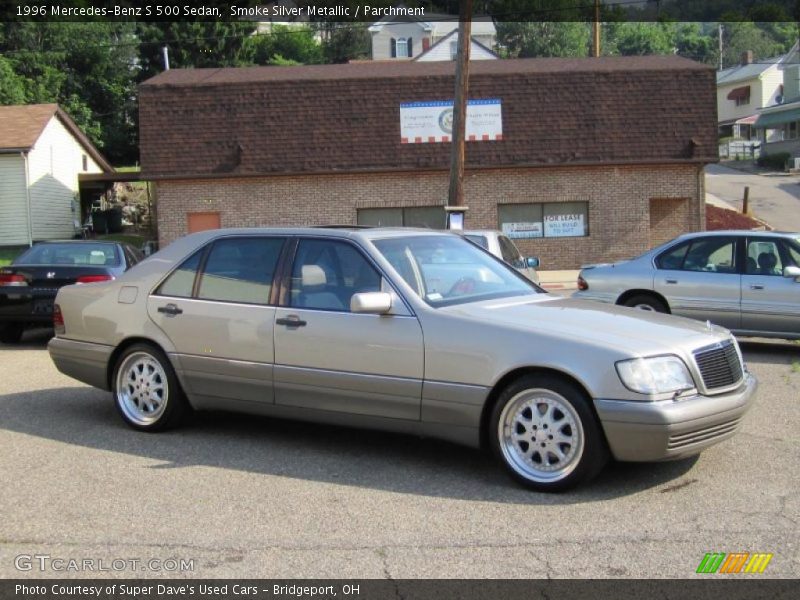 Smoke Silver Metallic / Parchment 1996 Mercedes-Benz S 500 Sedan