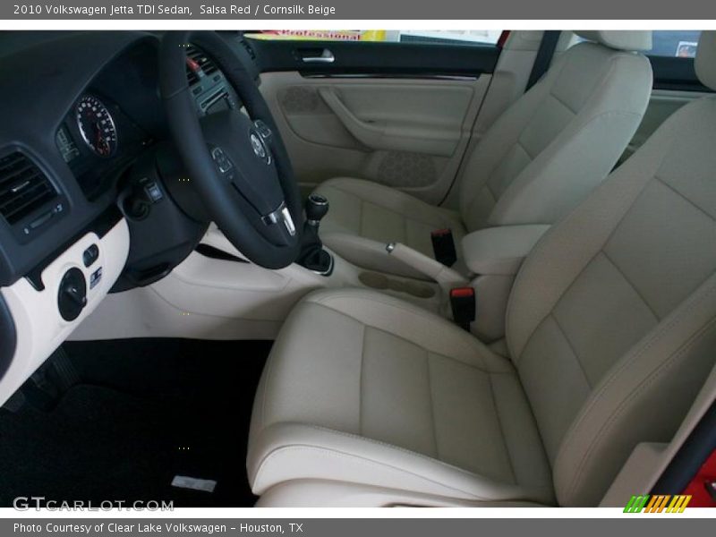 Salsa Red / Cornsilk Beige 2010 Volkswagen Jetta TDI Sedan