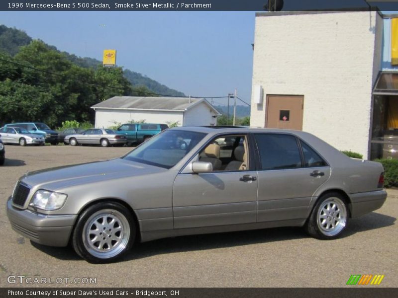 Smoke Silver Metallic / Parchment 1996 Mercedes-Benz S 500 Sedan