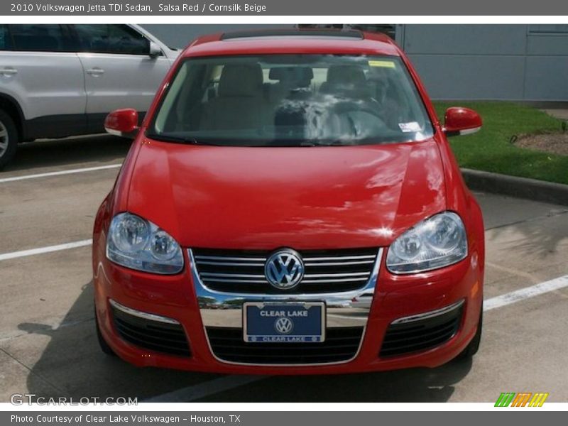 Salsa Red / Cornsilk Beige 2010 Volkswagen Jetta TDI Sedan