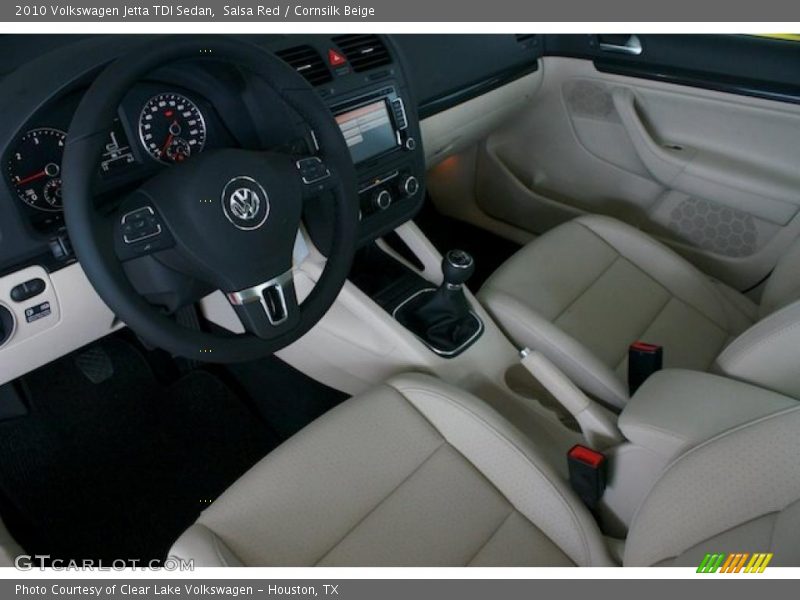 Salsa Red / Cornsilk Beige 2010 Volkswagen Jetta TDI Sedan