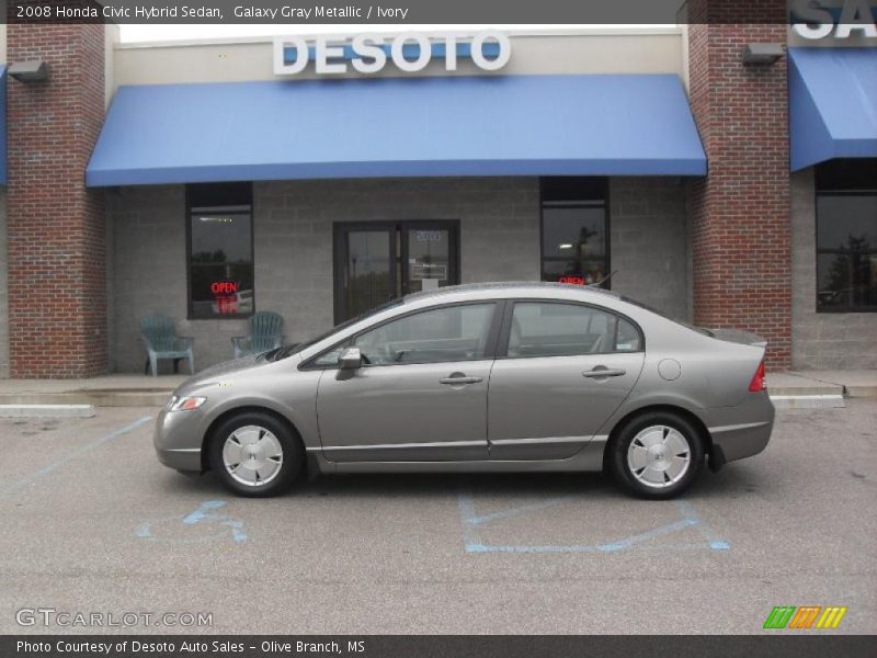 Galaxy Gray Metallic / Ivory 2008 Honda Civic Hybrid Sedan