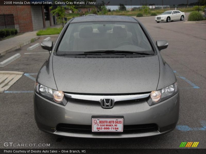 Galaxy Gray Metallic / Ivory 2008 Honda Civic Hybrid Sedan