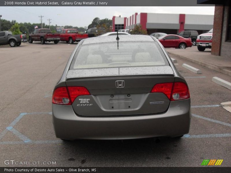 Galaxy Gray Metallic / Ivory 2008 Honda Civic Hybrid Sedan