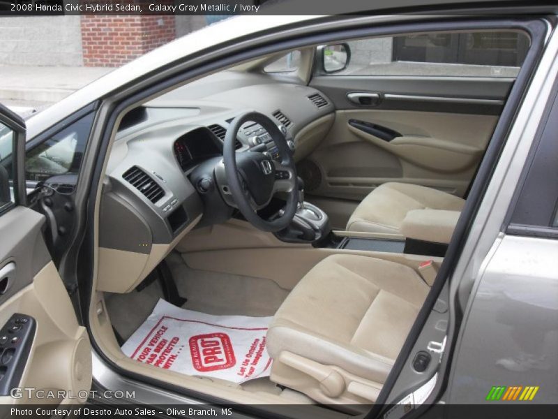 Galaxy Gray Metallic / Ivory 2008 Honda Civic Hybrid Sedan