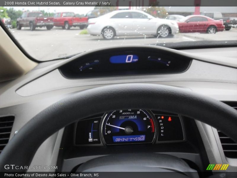 Galaxy Gray Metallic / Ivory 2008 Honda Civic Hybrid Sedan