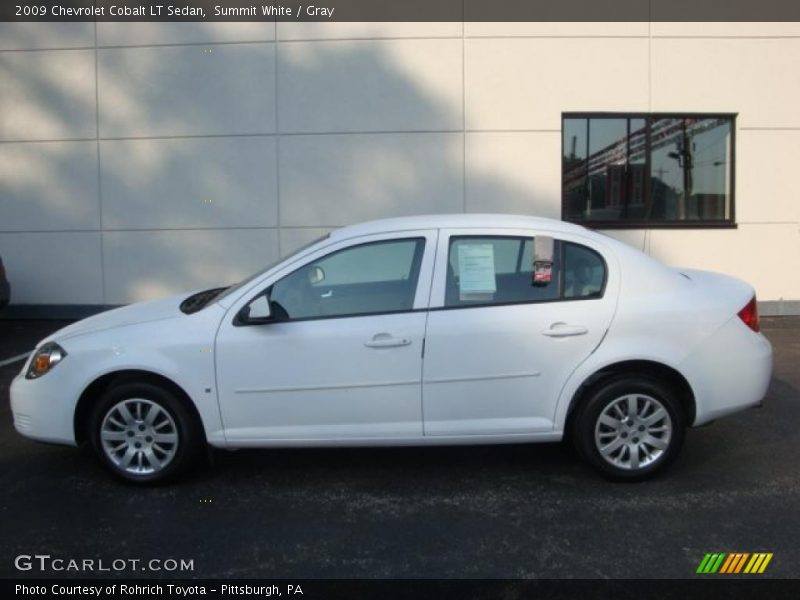 Summit White / Gray 2009 Chevrolet Cobalt LT Sedan