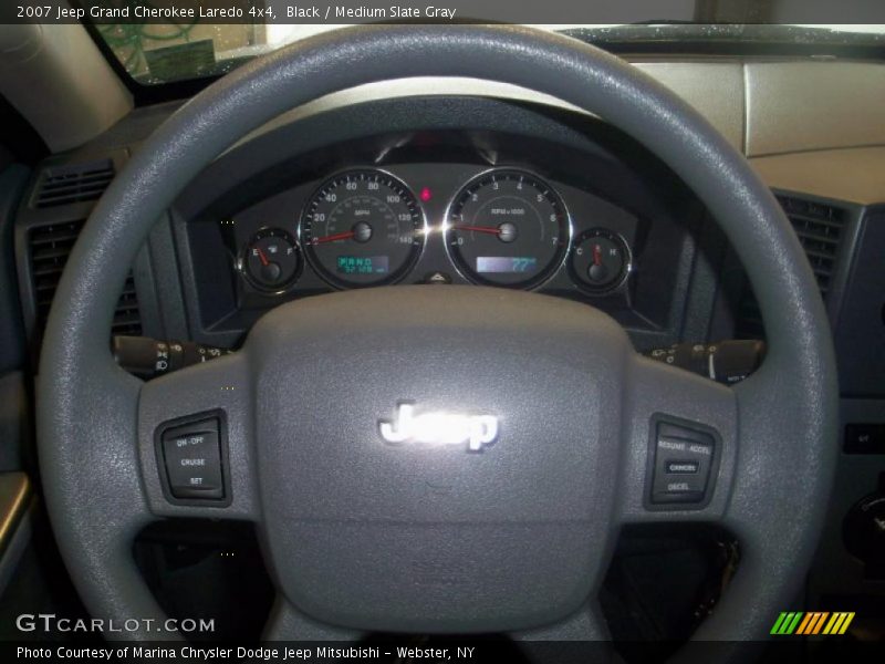 Black / Medium Slate Gray 2007 Jeep Grand Cherokee Laredo 4x4