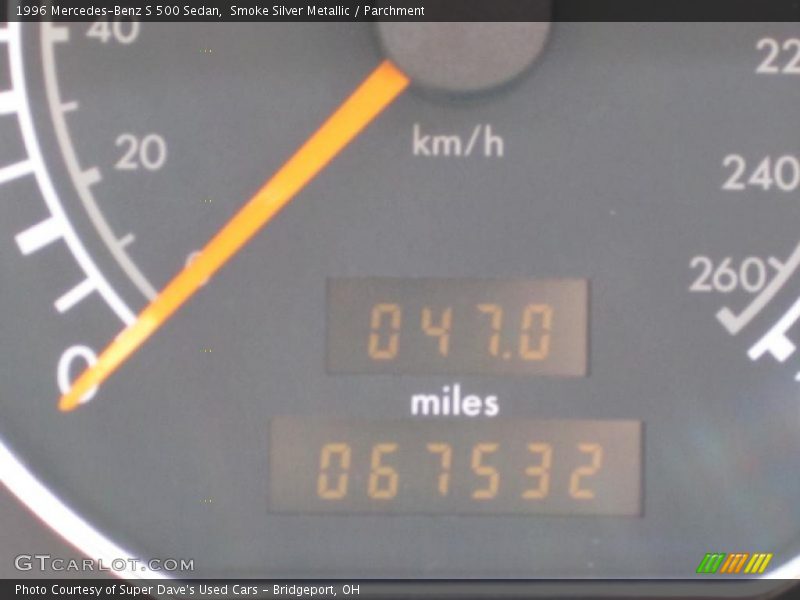Smoke Silver Metallic / Parchment 1996 Mercedes-Benz S 500 Sedan