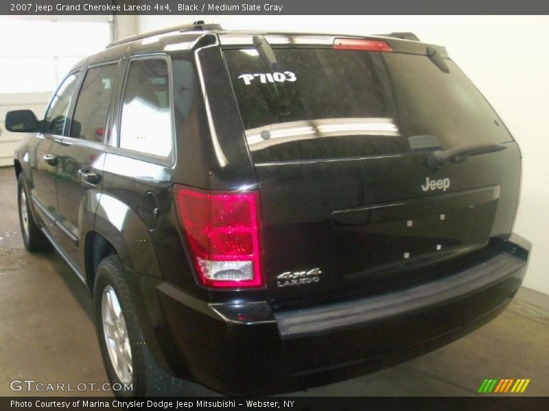 Black / Medium Slate Gray 2007 Jeep Grand Cherokee Laredo 4x4