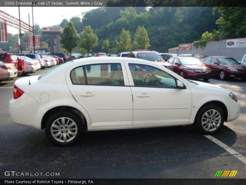 Summit White / Gray 2009 Chevrolet Cobalt LT Sedan