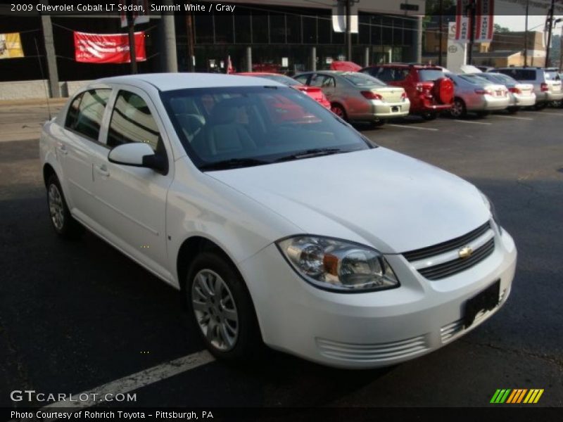 Summit White / Gray 2009 Chevrolet Cobalt LT Sedan