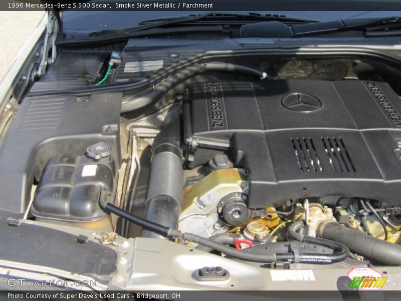 Smoke Silver Metallic / Parchment 1996 Mercedes-Benz S 500 Sedan