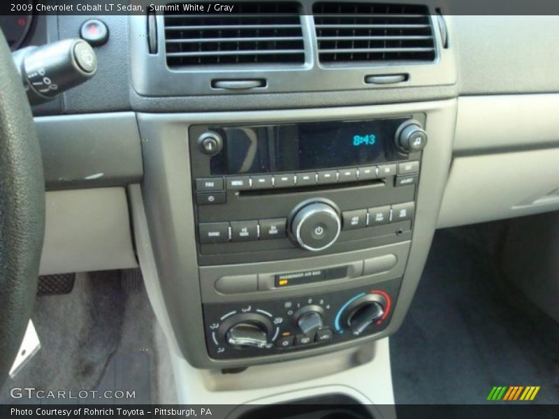 Summit White / Gray 2009 Chevrolet Cobalt LT Sedan