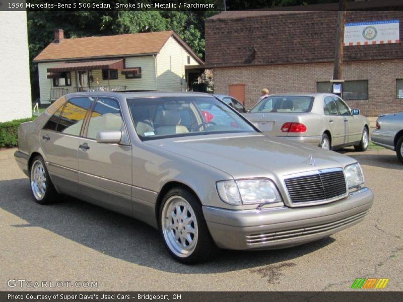Smoke Silver Metallic / Parchment 1996 Mercedes-Benz S 500 Sedan