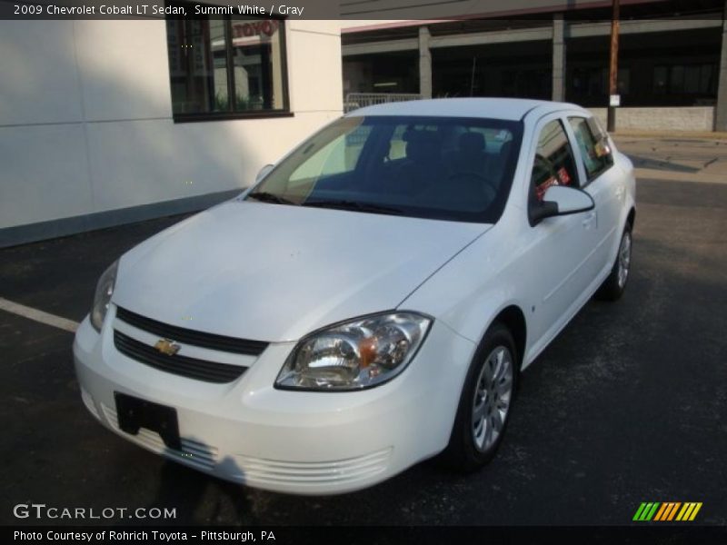 Summit White / Gray 2009 Chevrolet Cobalt LT Sedan