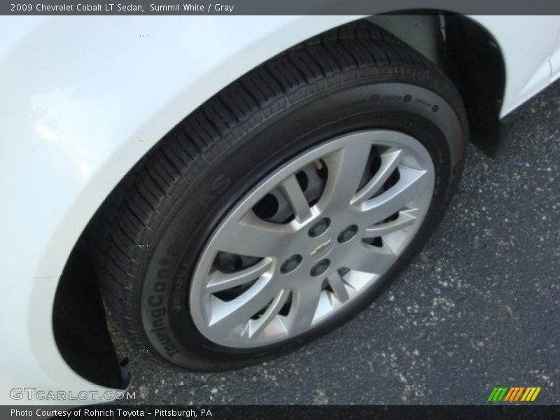 Summit White / Gray 2009 Chevrolet Cobalt LT Sedan