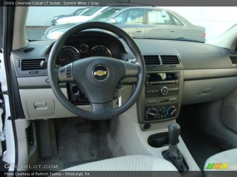 Summit White / Gray 2009 Chevrolet Cobalt LT Sedan