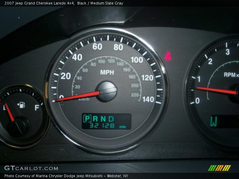 Black / Medium Slate Gray 2007 Jeep Grand Cherokee Laredo 4x4