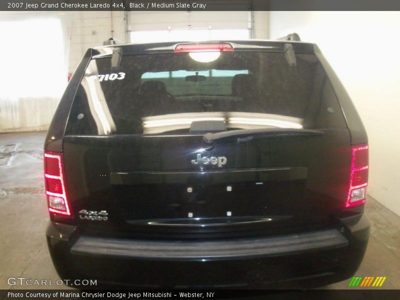 Black / Medium Slate Gray 2007 Jeep Grand Cherokee Laredo 4x4