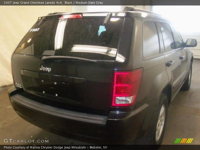 Black / Medium Slate Gray 2007 Jeep Grand Cherokee Laredo 4x4