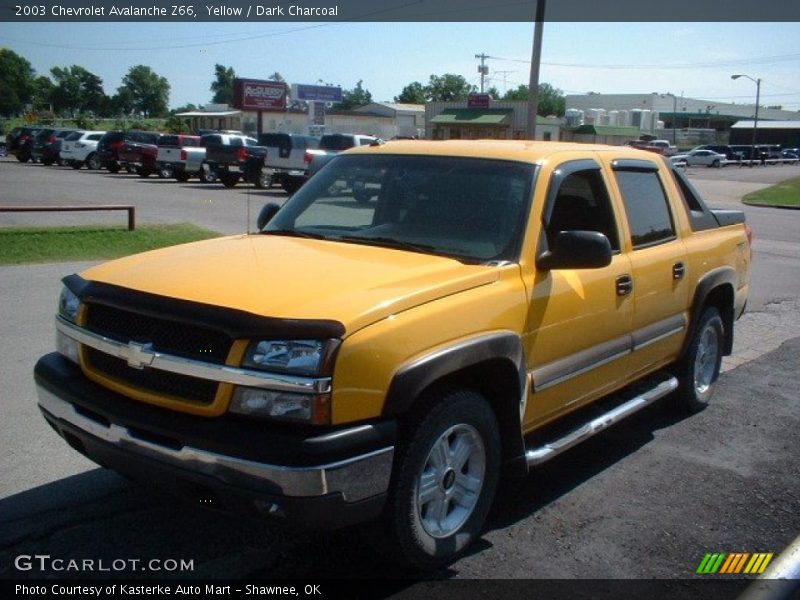 Yellow / Dark Charcoal 2003 Chevrolet Avalanche Z66