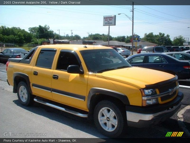 Yellow / Dark Charcoal 2003 Chevrolet Avalanche Z66