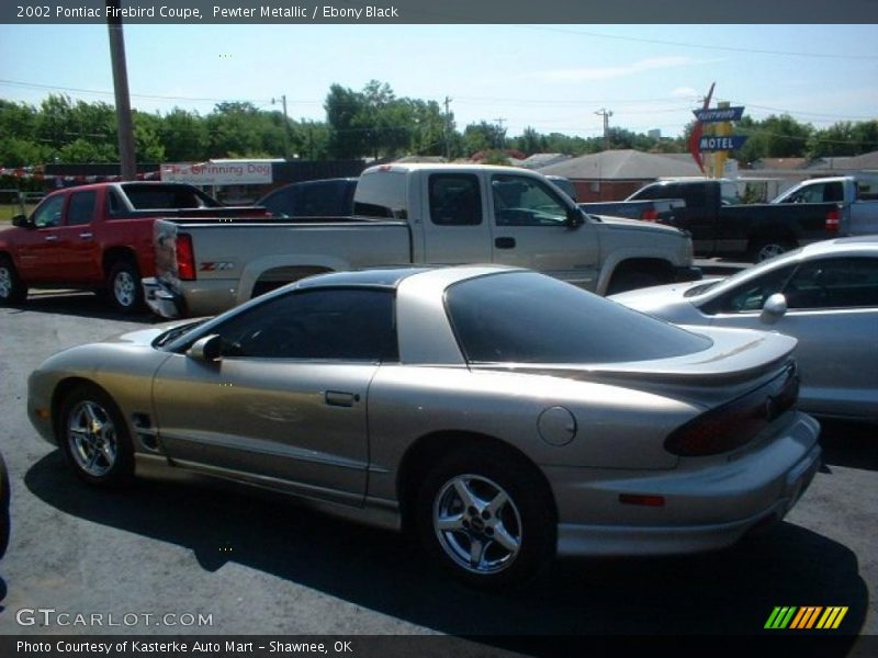 Pewter Metallic / Ebony Black 2002 Pontiac Firebird Coupe