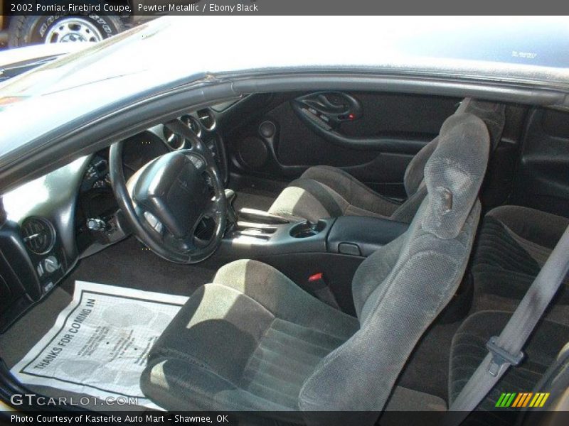 Pewter Metallic / Ebony Black 2002 Pontiac Firebird Coupe