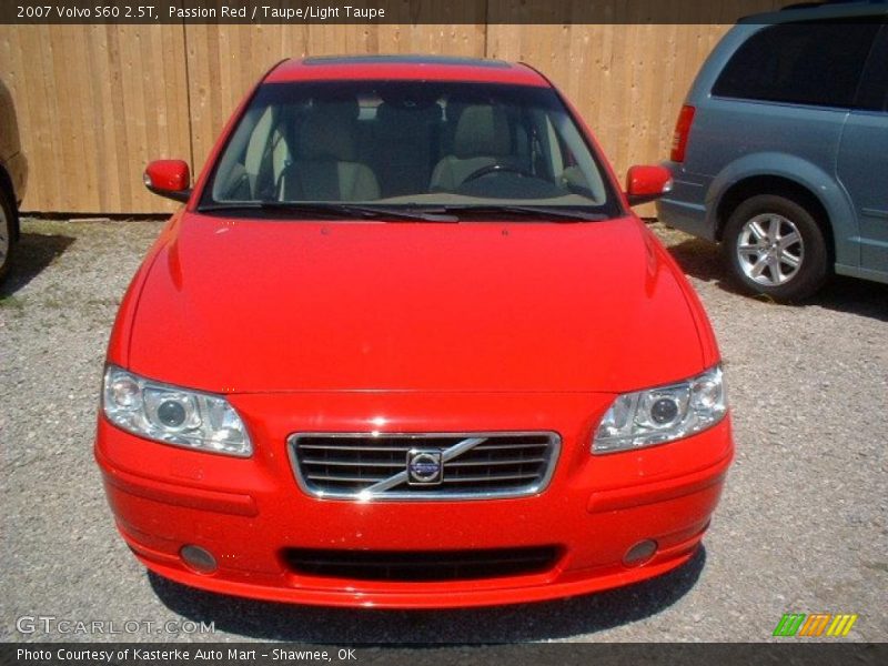 Passion Red / Taupe/Light Taupe 2007 Volvo S60 2.5T