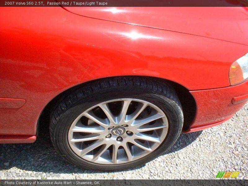 Passion Red / Taupe/Light Taupe 2007 Volvo S60 2.5T