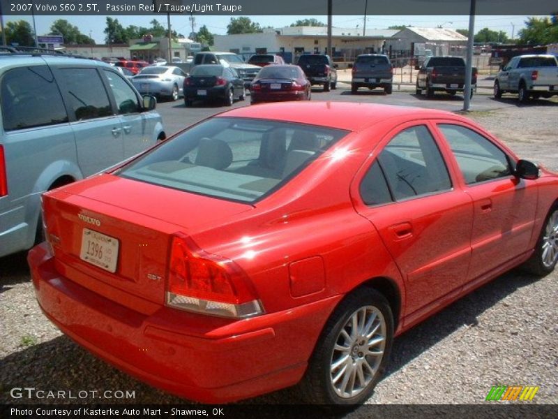Passion Red / Taupe/Light Taupe 2007 Volvo S60 2.5T