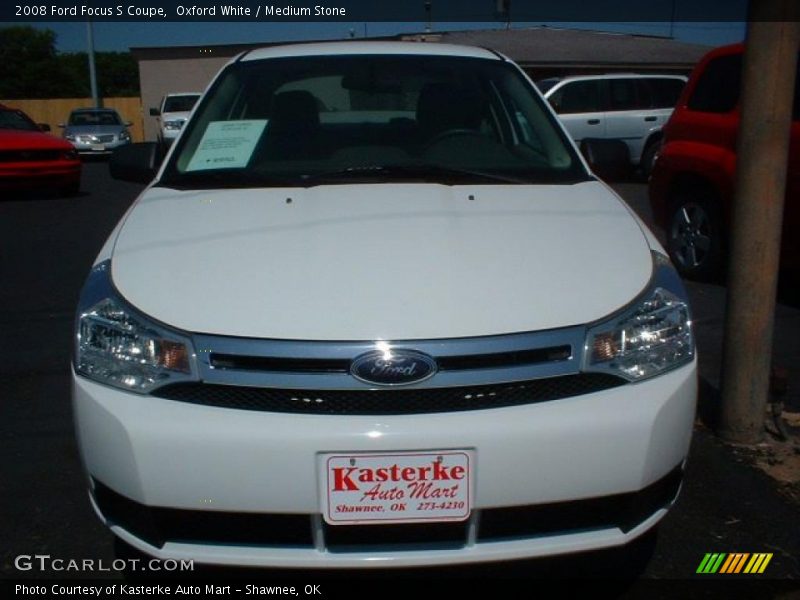 Oxford White / Medium Stone 2008 Ford Focus S Coupe