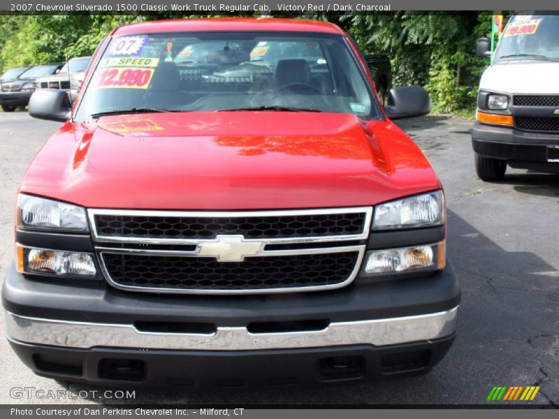 Victory Red / Dark Charcoal 2007 Chevrolet Silverado 1500 Classic Work Truck Regular Cab