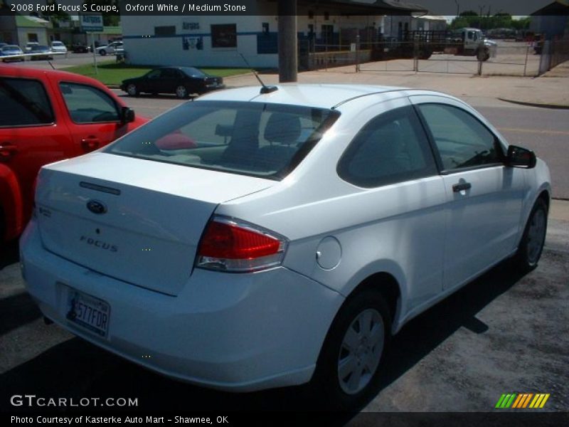 Oxford White / Medium Stone 2008 Ford Focus S Coupe
