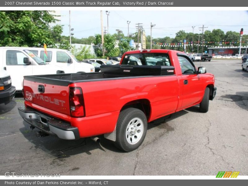 Victory Red / Dark Charcoal 2007 Chevrolet Silverado 1500 Classic Work Truck Regular Cab
