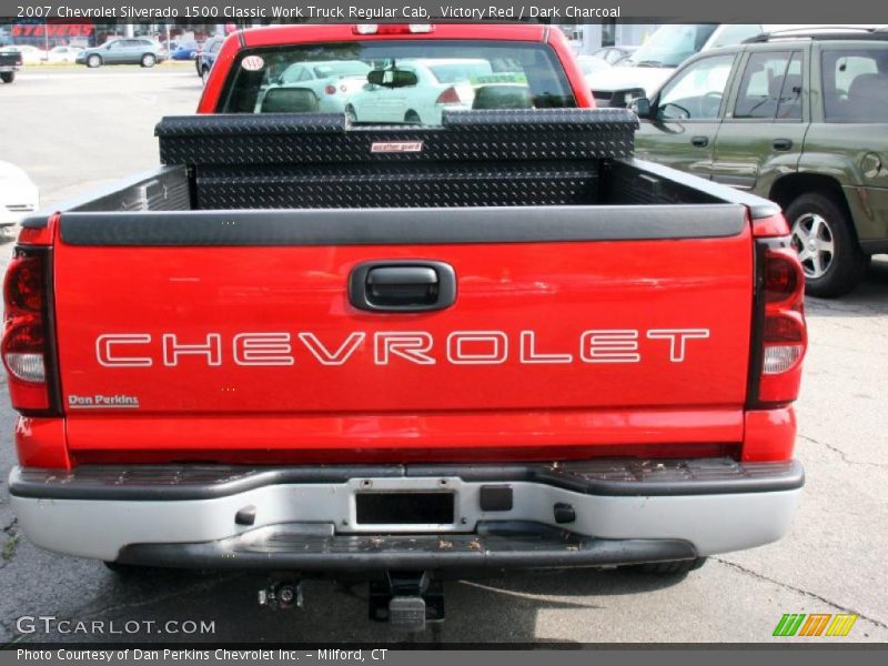 Victory Red / Dark Charcoal 2007 Chevrolet Silverado 1500 Classic Work Truck Regular Cab