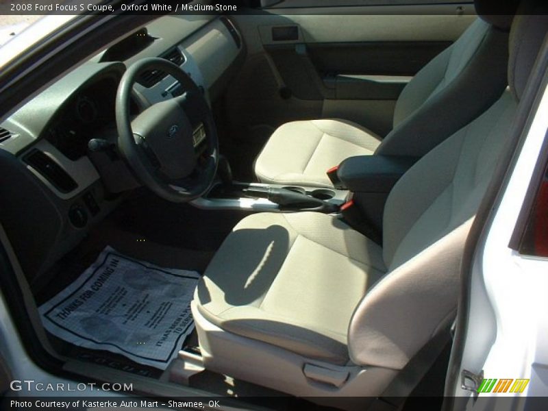 Oxford White / Medium Stone 2008 Ford Focus S Coupe