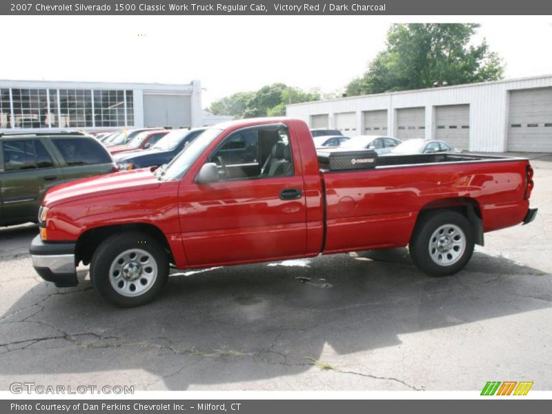 Victory Red / Dark Charcoal 2007 Chevrolet Silverado 1500 Classic Work Truck Regular Cab