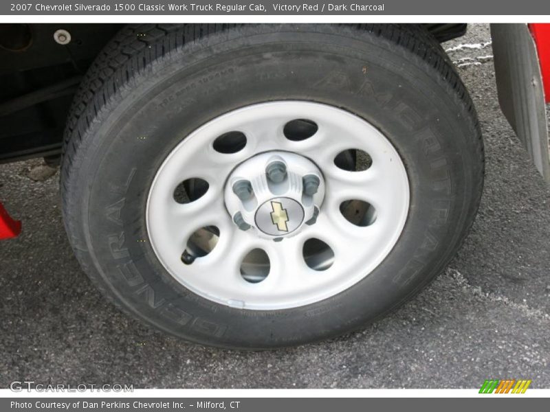 Victory Red / Dark Charcoal 2007 Chevrolet Silverado 1500 Classic Work Truck Regular Cab