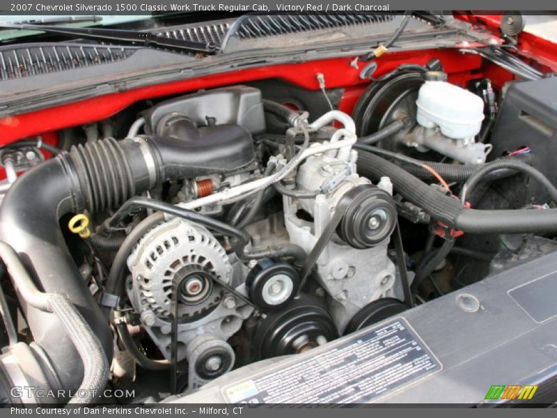 Victory Red / Dark Charcoal 2007 Chevrolet Silverado 1500 Classic Work Truck Regular Cab