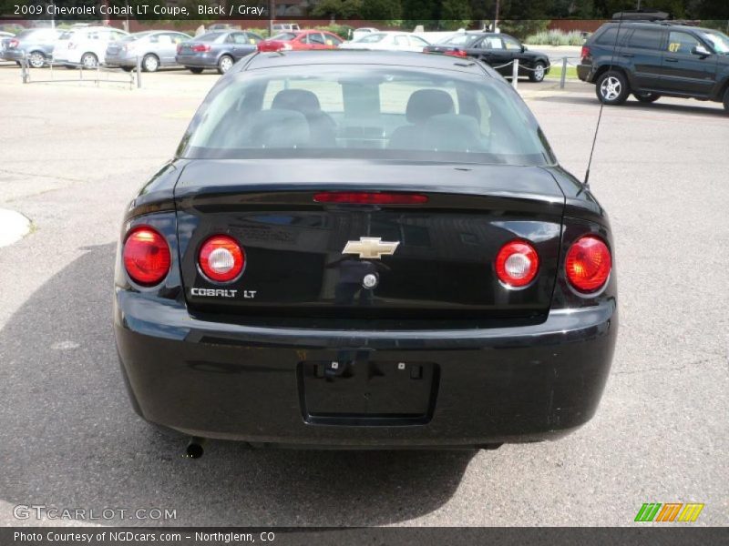 Black / Gray 2009 Chevrolet Cobalt LT Coupe